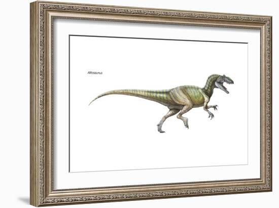 Dinosaur-Encyclopaedia Britannica-Framed Art Print