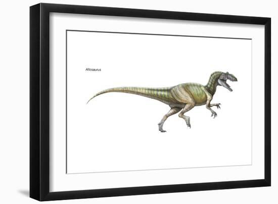 Dinosaur-Encyclopaedia Britannica-Framed Art Print