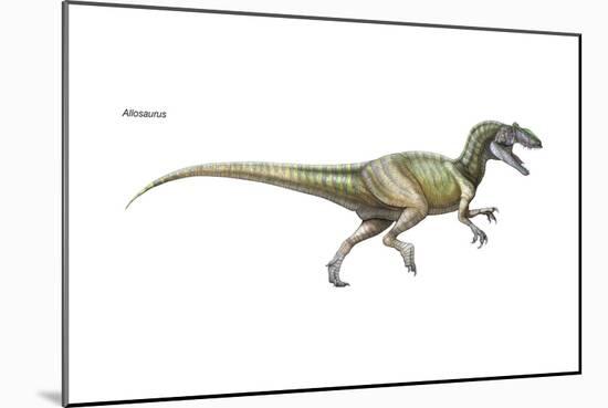 Dinosaur-Encyclopaedia Britannica-Mounted Art Print