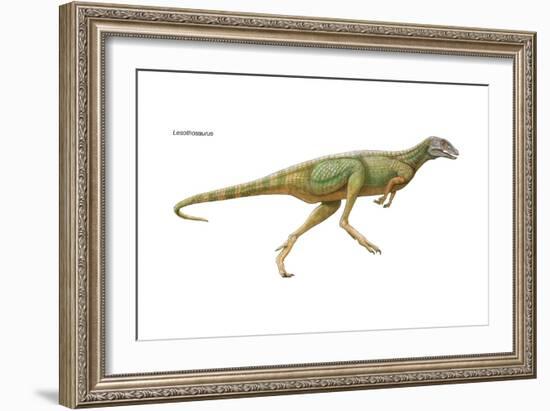 Dinosaur-Encyclopaedia Britannica-Framed Art Print