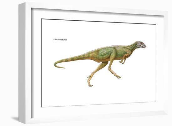 Dinosaur-Encyclopaedia Britannica-Framed Art Print