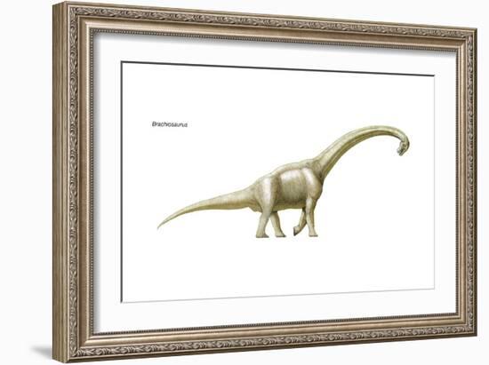 Dinosaur-Encyclopaedia Britannica-Framed Art Print