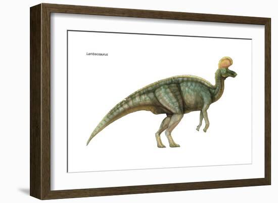 Dinosaur-Encyclopaedia Britannica-Framed Art Print