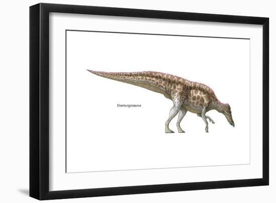 Dinosaur-Encyclopaedia Britannica-Framed Art Print