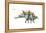 Dinosaur-Encyclopaedia Britannica-Framed Stretched Canvas