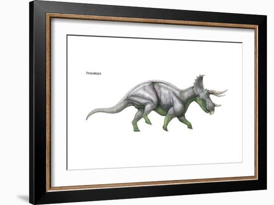 Dinosaur-Encyclopaedia Britannica-Framed Art Print