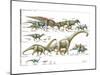 Dinosaur-Encyclopaedia Britannica-Mounted Art Print