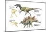 Dinosaur-Encyclopaedia Britannica-Mounted Art Print