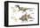 Dinosaur-Encyclopaedia Britannica-Framed Stretched Canvas