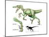 Dinosaur-Encyclopaedia Britannica-Mounted Art Print