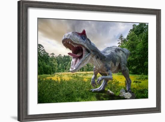 Dinosaur-Lukas Uher-Framed Photographic Print