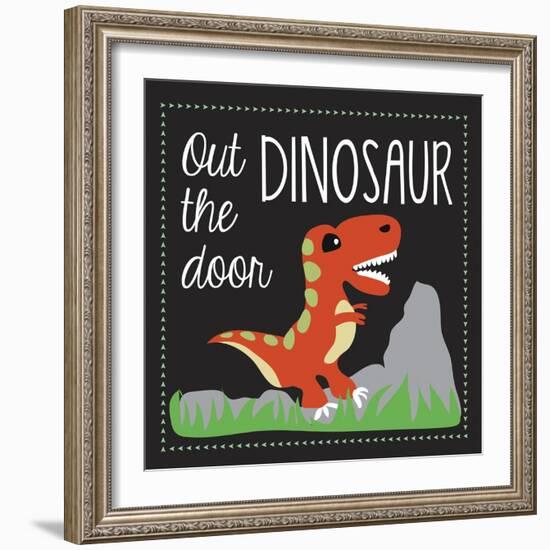 Dinosaur-Erin Clark-Framed Giclee Print