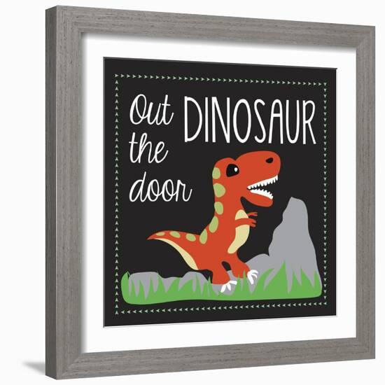 Dinosaur-Erin Clark-Framed Giclee Print