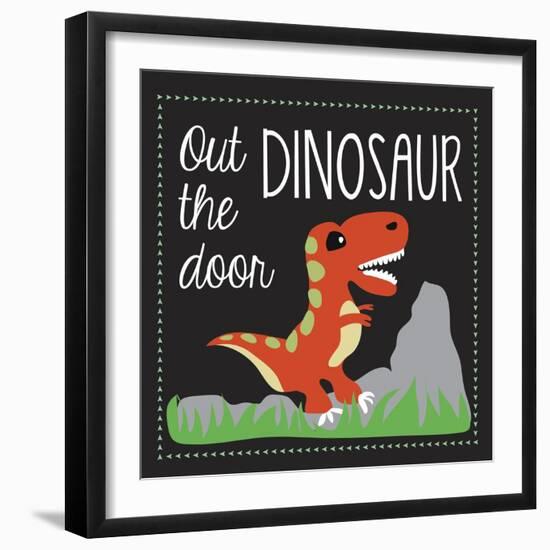 Dinosaur-Erin Clark-Framed Giclee Print