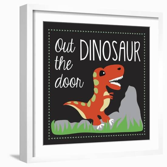 Dinosaur-Erin Clark-Framed Giclee Print