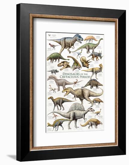 Dinosaurs, Cretaceous Period-null-Framed Art Print