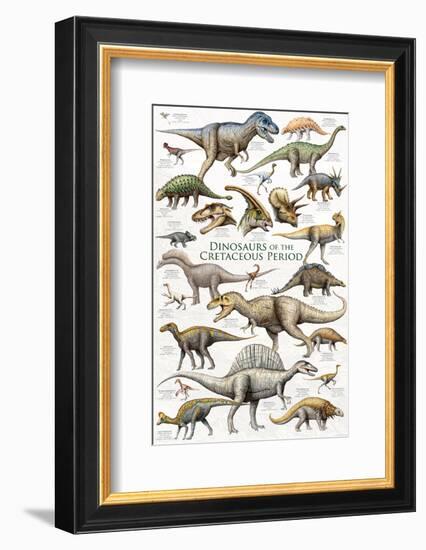 Dinosaurs, Cretaceous Period-null-Framed Art Print