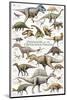 Dinosaurs, Cretaceous Period-null-Mounted Art Print