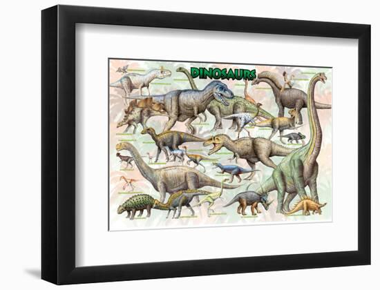 Dinosaurs for Kids-null-Framed Art Print