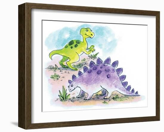 Dinosaurs - Humpty Dumpty-Amy Wummer-Framed Giclee Print