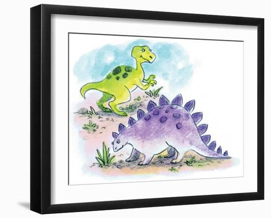 Dinosaurs - Humpty Dumpty-Amy Wummer-Framed Giclee Print
