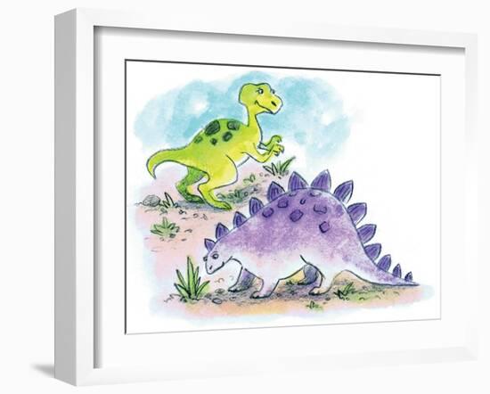 Dinosaurs - Humpty Dumpty-Amy Wummer-Framed Giclee Print