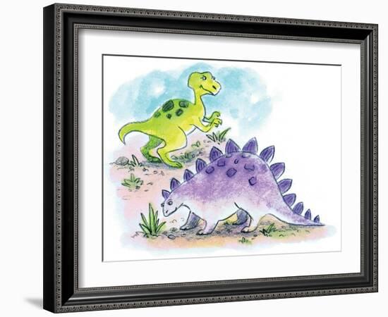 Dinosaurs - Humpty Dumpty-Amy Wummer-Framed Giclee Print