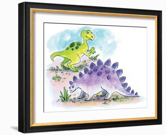 Dinosaurs - Humpty Dumpty-Amy Wummer-Framed Giclee Print