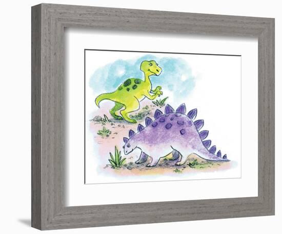 Dinosaurs - Humpty Dumpty-Amy Wummer-Framed Giclee Print