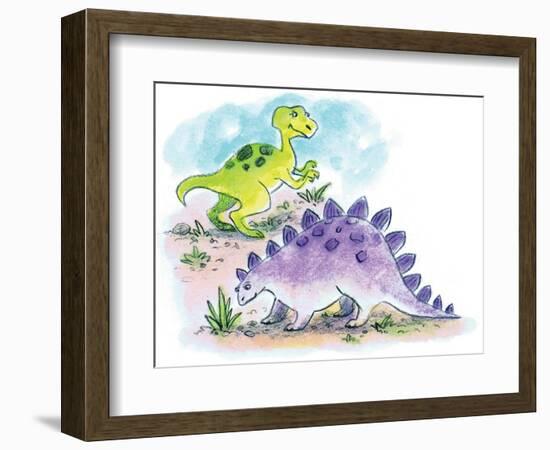 Dinosaurs - Humpty Dumpty-Amy Wummer-Framed Giclee Print