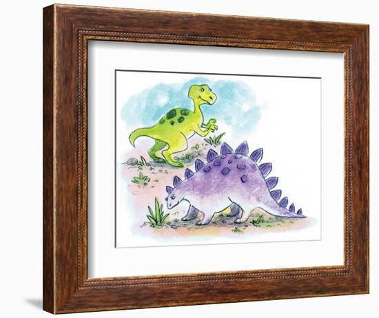 Dinosaurs - Humpty Dumpty-Amy Wummer-Framed Giclee Print