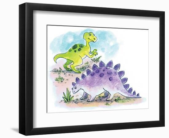 Dinosaurs - Humpty Dumpty-Amy Wummer-Framed Giclee Print