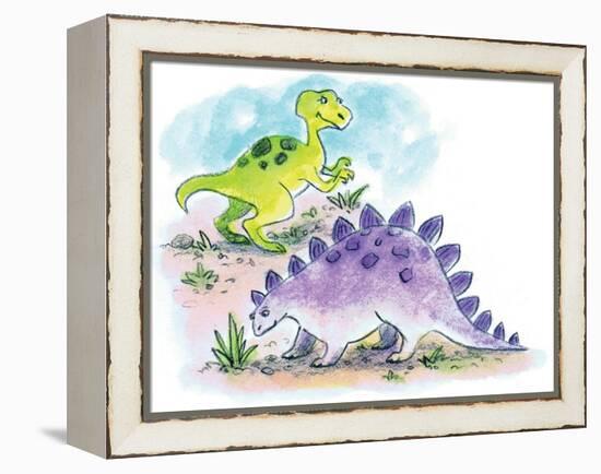 Dinosaurs - Humpty Dumpty-Amy Wummer-Framed Premier Image Canvas