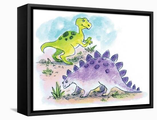 Dinosaurs - Humpty Dumpty-Amy Wummer-Framed Premier Image Canvas