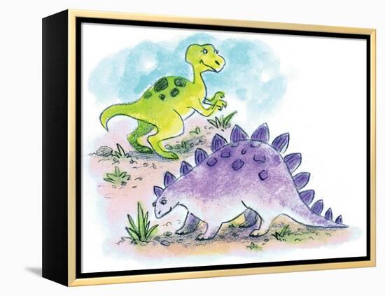 Dinosaurs - Humpty Dumpty-Amy Wummer-Framed Premier Image Canvas