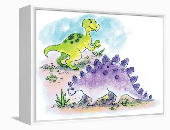 Dinosaurs - Humpty Dumpty-Amy Wummer-Framed Premier Image Canvas