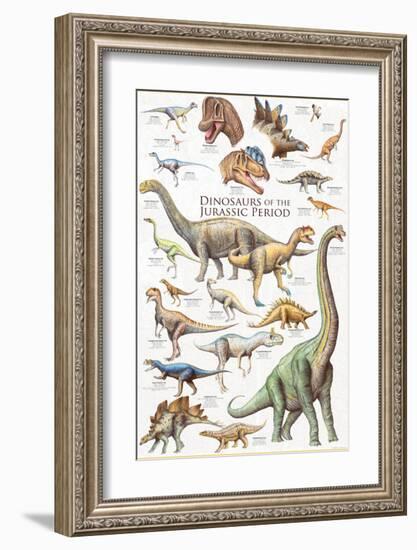 Dinosaurs, Jurassic Period-null-Framed Premium Giclee Print