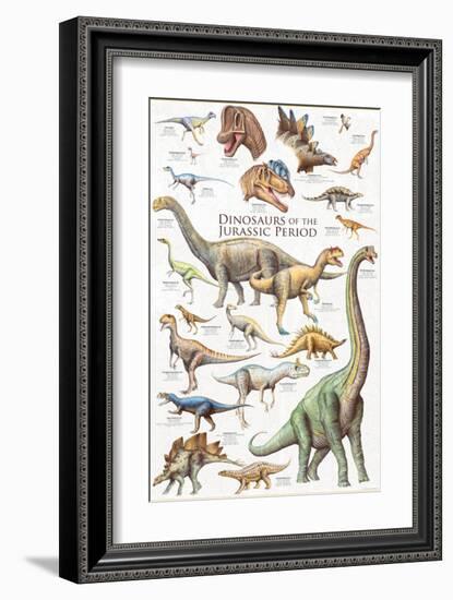 Dinosaurs, Jurassic Period-null-Framed Premium Giclee Print