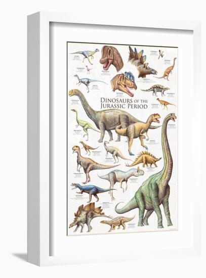 Dinosaurs, Jurassic Period-null-Framed Premium Giclee Print