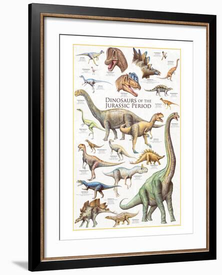 Dinosaurs, Jurassic Period-null-Framed Art Print