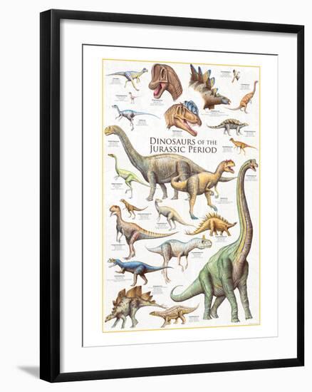 Dinosaurs, Jurassic Period-null-Framed Art Print