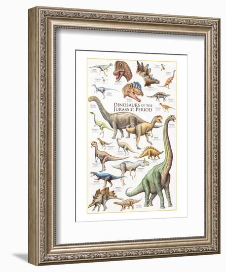 Dinosaurs, Jurassic Period-null-Framed Art Print