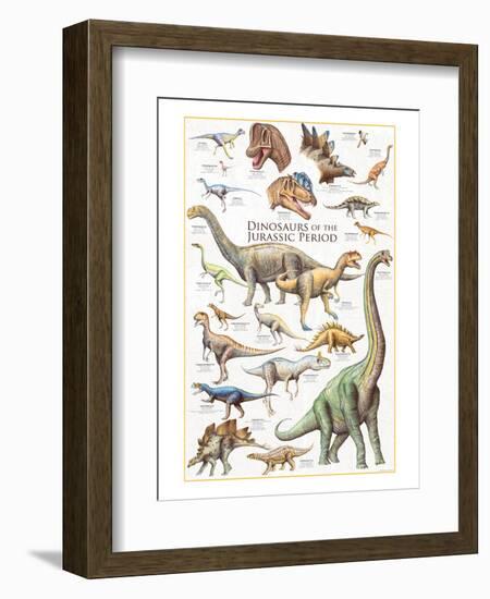 Dinosaurs, Jurassic Period-null-Framed Art Print