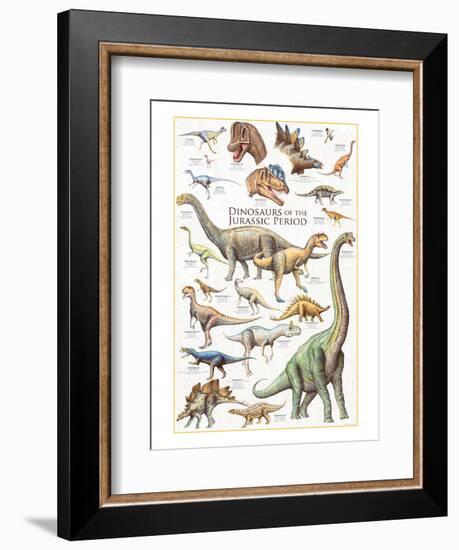 Dinosaurs, Jurassic Period-null-Framed Art Print