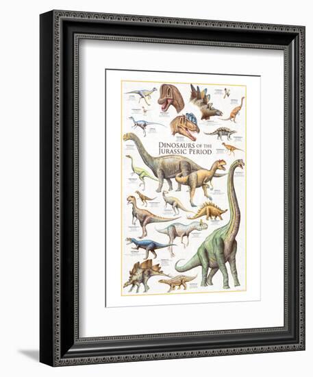 Dinosaurs, Jurassic Period-null-Framed Art Print