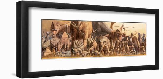 Dinosaurs-Haruko Takino-Framed Art Print
