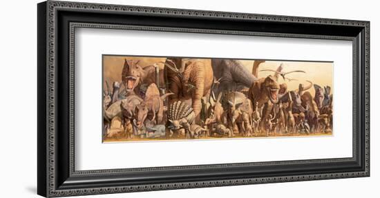 Dinosaurs-Haruko Takino-Framed Art Print