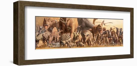 Dinosaurs-Haruko Takino-Framed Art Print