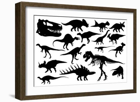 Dinosaurs-laschi adrian-Framed Art Print