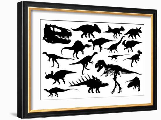 Dinosaurs-laschi adrian-Framed Art Print